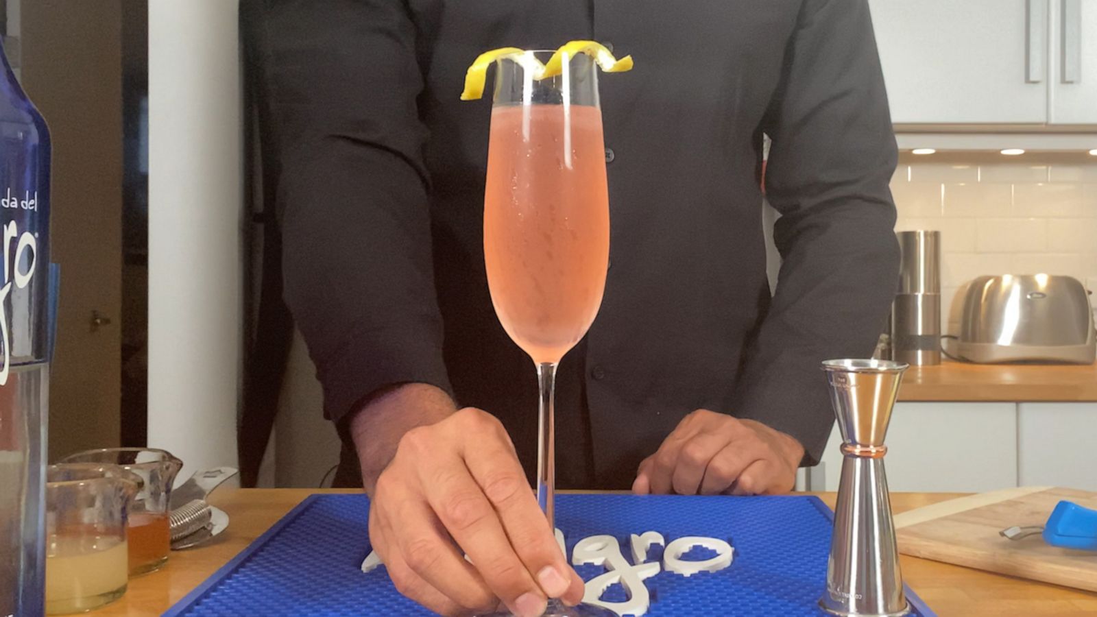 VIDEO: Try ‘The Sparkling Rose’ cocktail at home, the perfect drink for National Tequila Day