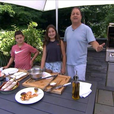 VIDEO: Summer backyard grilling with Chef Josh Capon and family