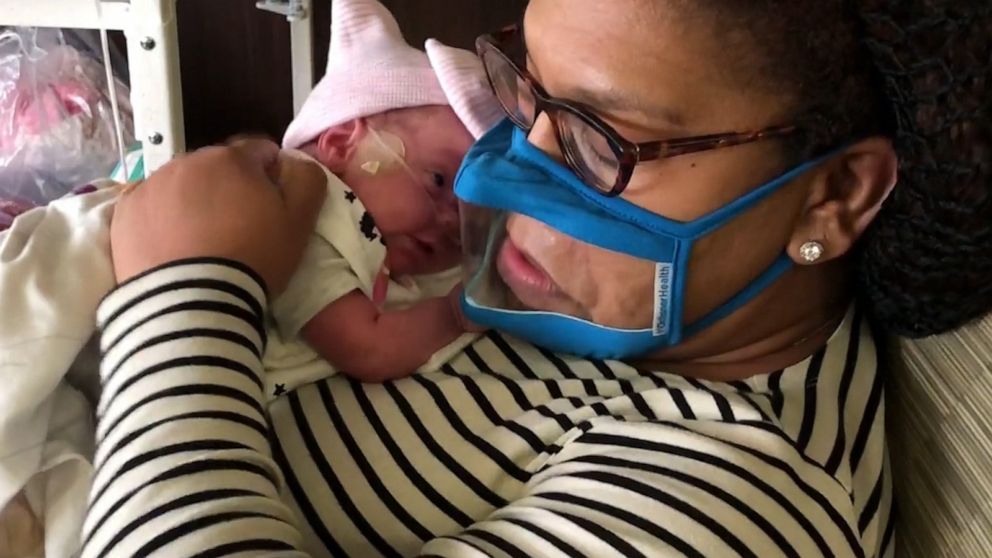 Babies in this Hospital are Wearing Tiny Face Shields - Motherly