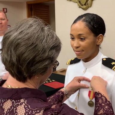 VIDEO: Fighter jet pilot gets her gold wings