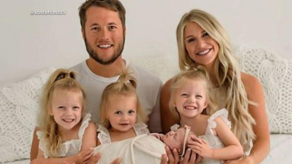 Kelly Stafford And Kids Cheer On Los Angeles Rams QB Matt Stafford At Super  Bowl LVI - Access