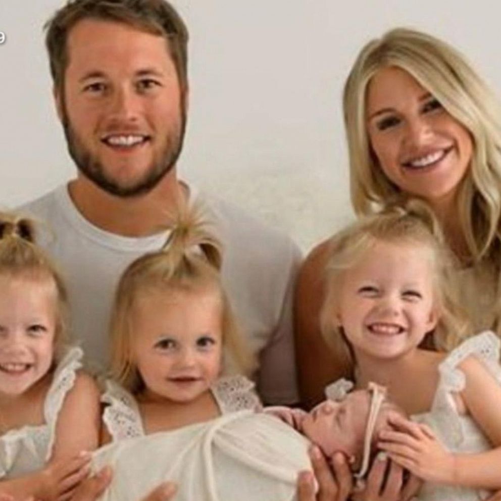 Matthew Stafford's Wife, Daughters Adorably Cheer Him on