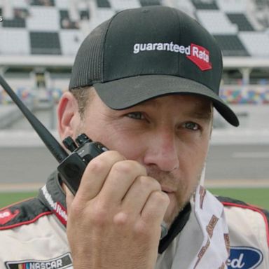 VIDEO: NASCAR driver's emotional return to the track after crash