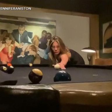 VIDEO: Jennifer Aniston shares video playing pool with Courtney Cox