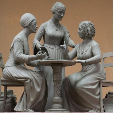 VIDEO: Central Park unveils 1st statue to honor female pioneers