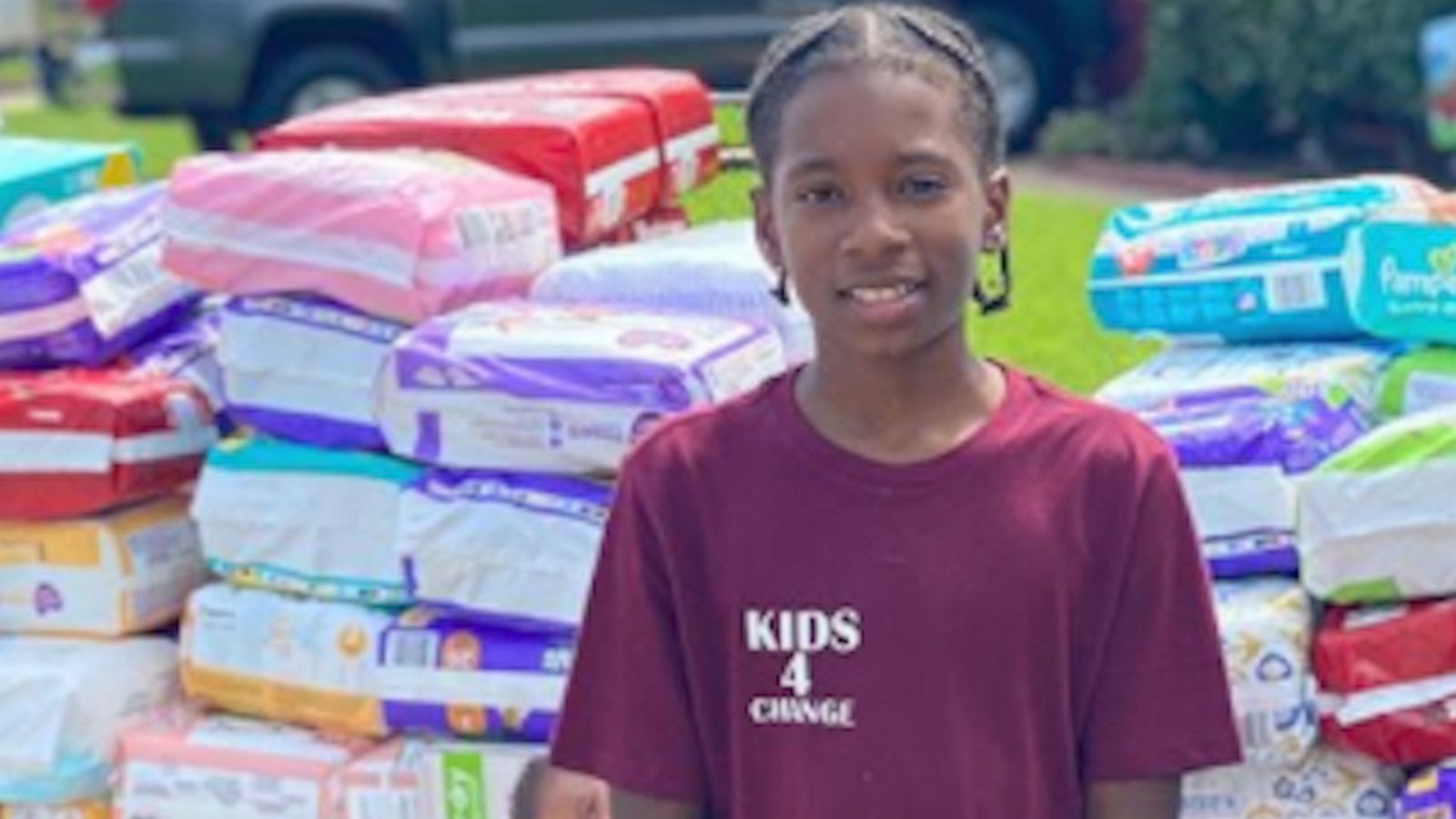 VIDEO: 11-year-old's donates over 22,000 diapers to single moms through lemonade stand