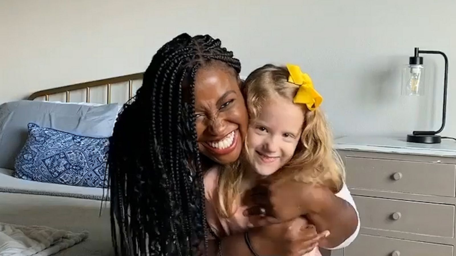 Black mom and white daughter address strangers' comments in viral video