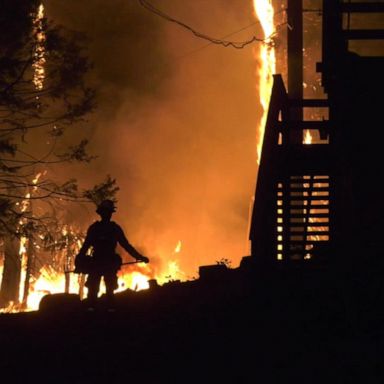 VIDEO: Massive wildfires rage out West