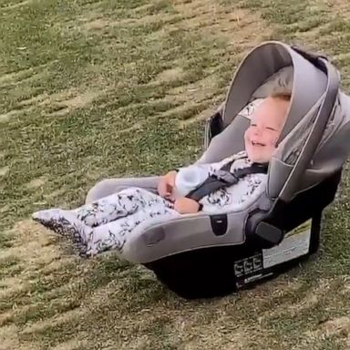 VIDEO: Baby hilariously reacts to mom’s golfing fail 