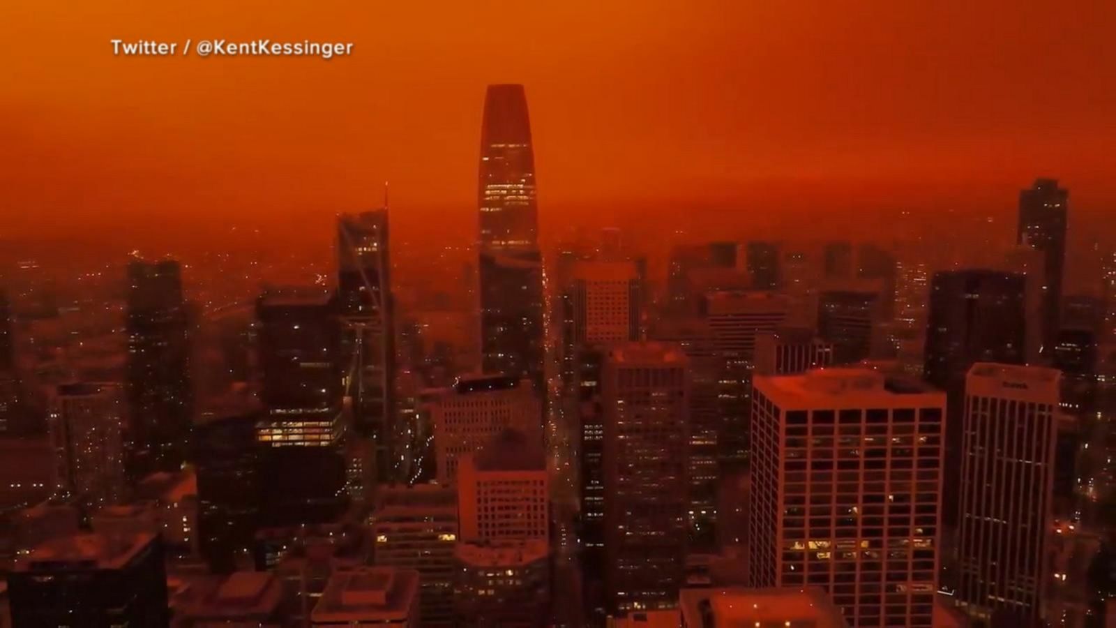 VIDEO: Apocalyptic red and orange skies result of wildfires