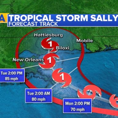 VIDEO: Millions brace for impact as Tropical Storm Sally gains strength