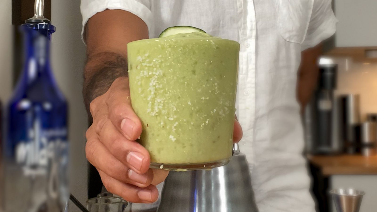 VIDEO: Celebrate National Avocado Day in style with an ‘Avocado Cucumber Margarita’