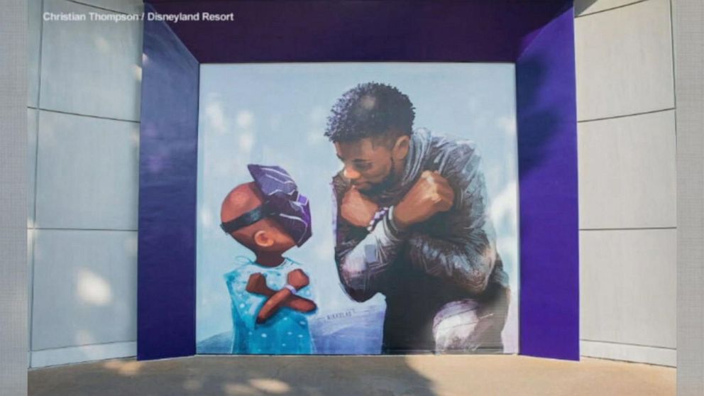 New Chadwick Boseman mural honors 'Black Panther' legacy | GMA