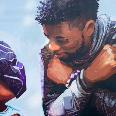 VIDEO: Imagineer creates kingly mural in tribute to Chadwick Boseman