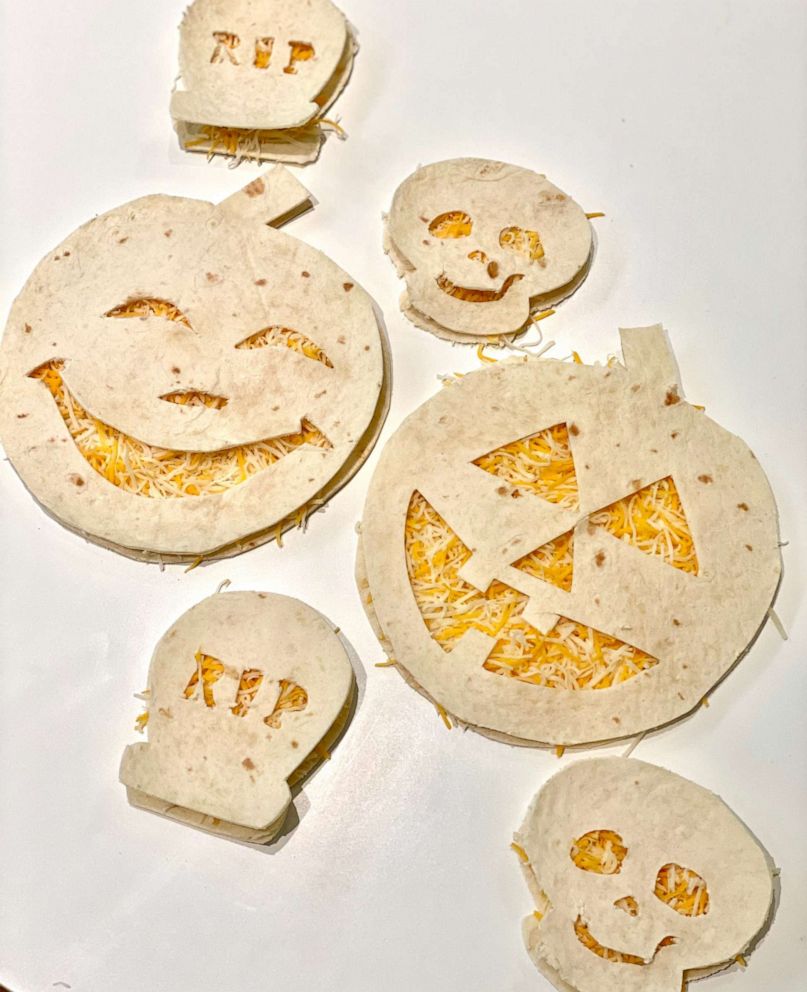 PHOTO: I made Pinterest's top trending Halloween recipes, which included jack-o-lantern quesadillas.