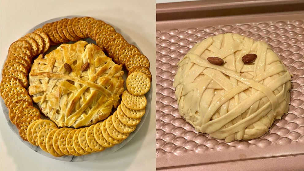 PHOTO: I made Pinterest's top trending Halloween recipes, which included mummy brie.
