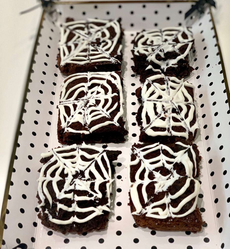 PHOTO: I made Pinterest's top trending Halloween recipes, which included Spiderweb Brownies.