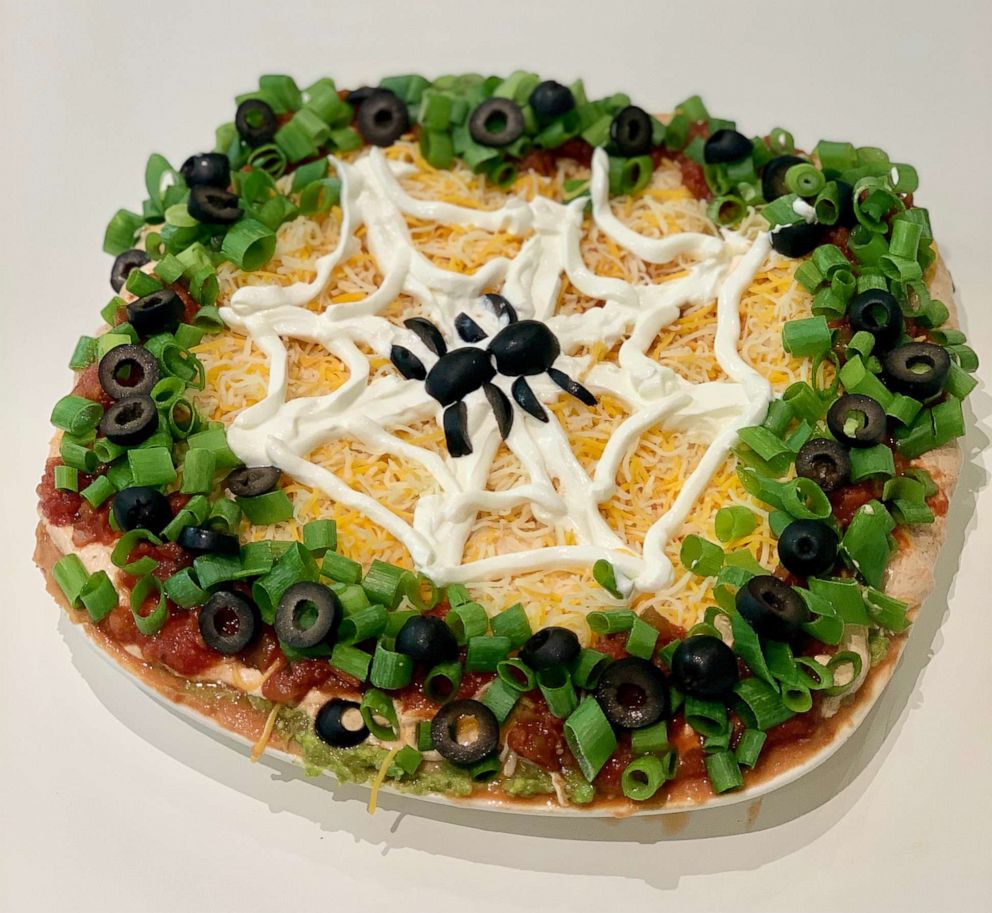 PHOTO: I made Pinterest's top trending Halloween recipes, which included Spiderweb Taco Dip.