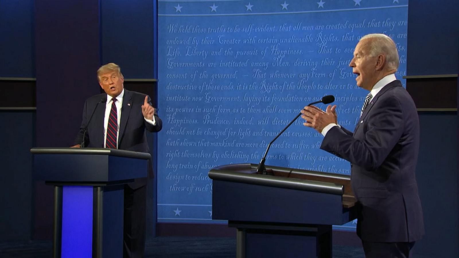 VIDEO: Trump, Biden face off in 1st presidential debate