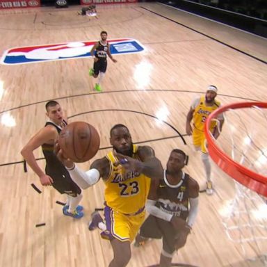 VIDEO: LeBron James and LA Lakers take on Miami Heat