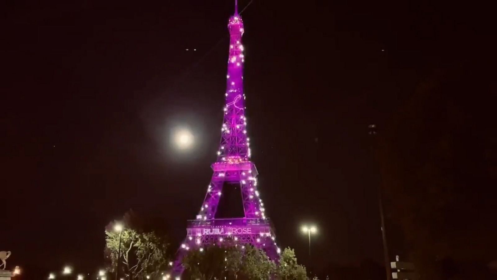 VIDEO: Eiffel Tower Glows Pink for Breast Cancer Awareness Month