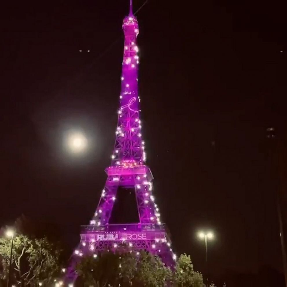 Video Eiffel Tower Glows Pink for Breast Cancer Awareness Month - ABC News