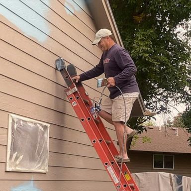 VIDEO: Teacher with terminal cancer gets help from colleagues to repaint his house