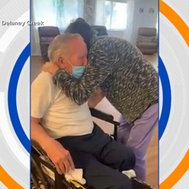 VIDEO: Couple married 60 years reunites after 215 days apart