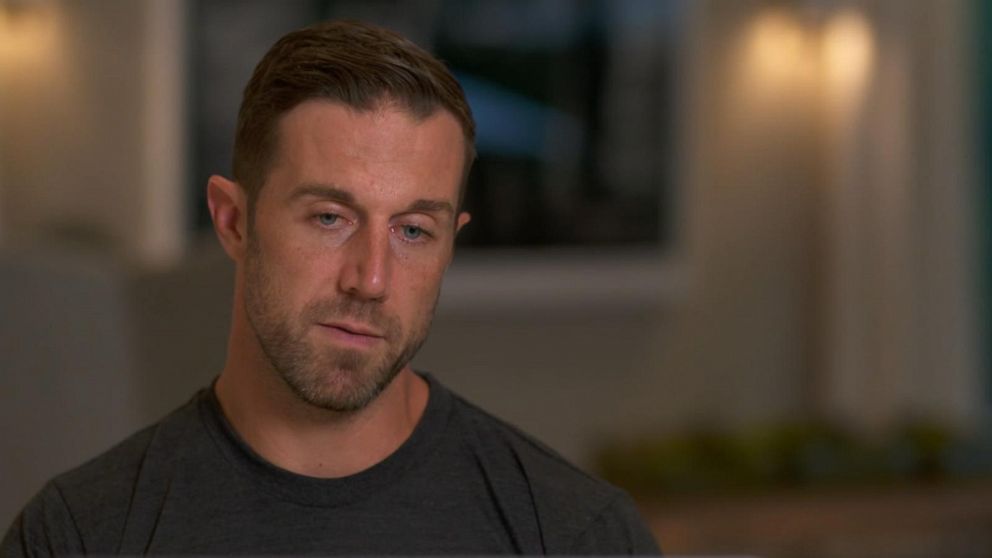 PHOTO: Washington Football Team backup quarterback Alex Smith talks to ABC News about his return to the NFL after 17 surgeries on his right leg.