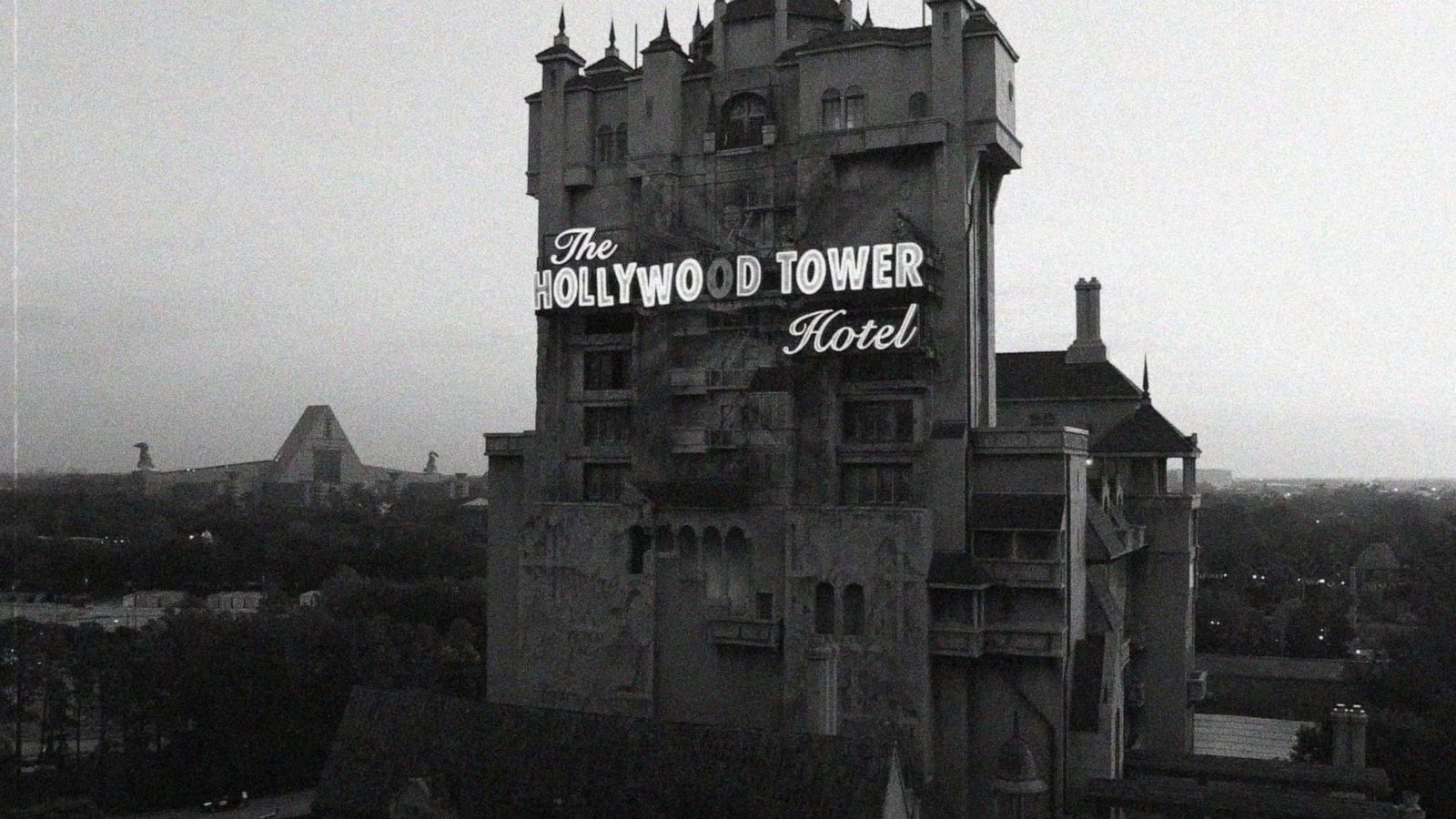 Vintage Disney The Twilight Zone Tower of Terror Ride Black Tank Top XL