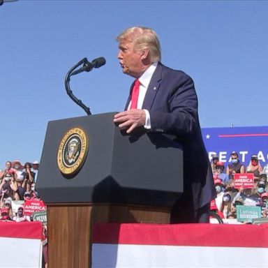 VIDEO: Trump downplays pandemic at campaign rally, goes after Dr. Fauci