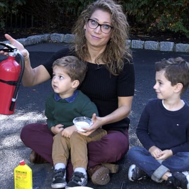 VIDEO: Ginger Zee and her kids show us how to make a ‘Fire Snake’ with this fun experiment 