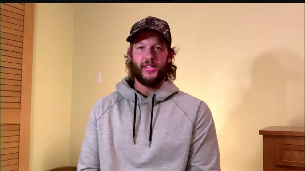 Clayton Kershaw celebrating Dodgers World Series