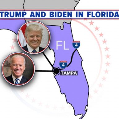 VIDEO: Trump, Biden hold dueling events in battleground state, Florida