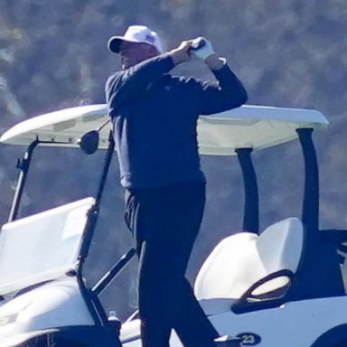 VIDEO: Trump spotted golfing, refuses to concede election