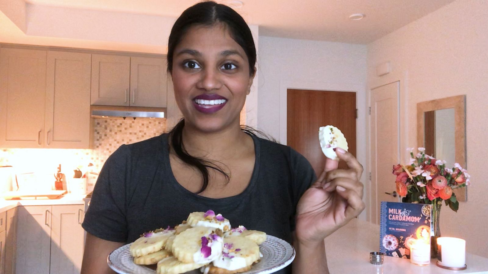 VIDEO: These rose and pistachio shortbread cookies are perfect to celebrate Diwali