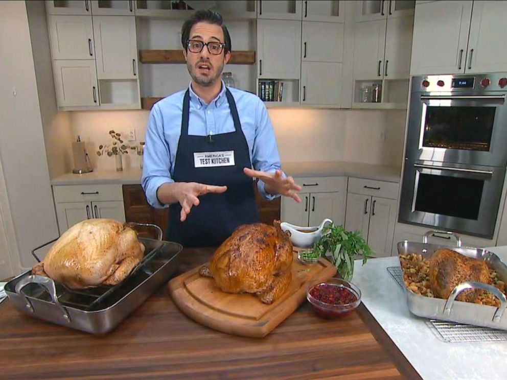 America's Test Kitchen - What's the proper way to take the temperature of  the turkey?⁠ Here's how.