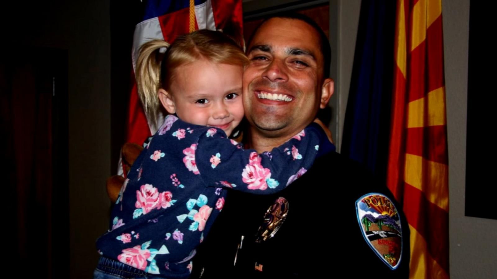 VIDEO: Officer adopts little girl he comforted while on duty