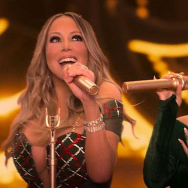 VIDEO: Mariah Carey, Ariana Grande and Jennifer Hudson perform in Christmas special