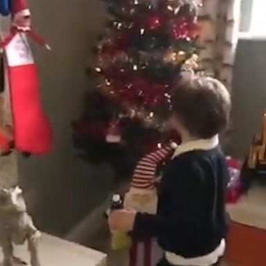 VIDEO: Mom creates a custom Christmas winter wonderland for her son