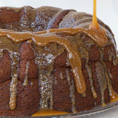VIDEO: How to make a scrumptious sweet potato cake with a sweet n’ salty caramel drizzle