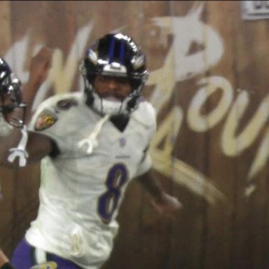 VIDEO: Ravens quarterback leaves field, returns for comeback win