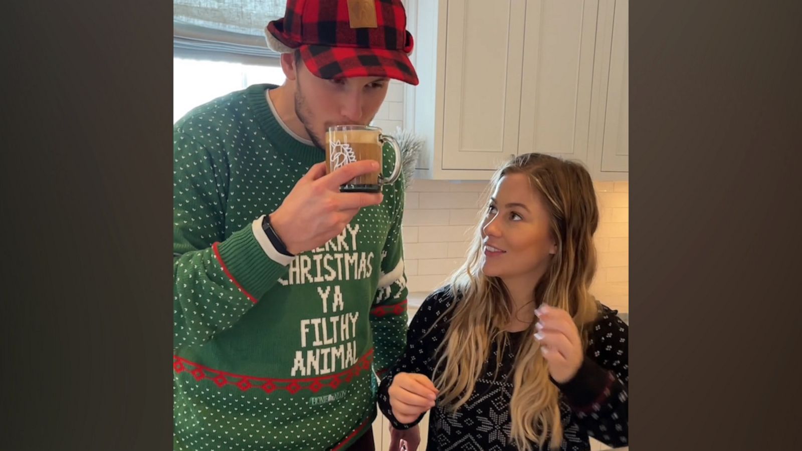 VIDEO: Shawn Johnson East and Andrew East show us how to make peppermint cayenne latte