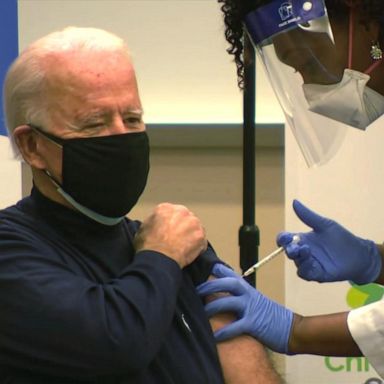 VIDEO: Biden receives 1st dose of Pfizer COVID-19 vaccine