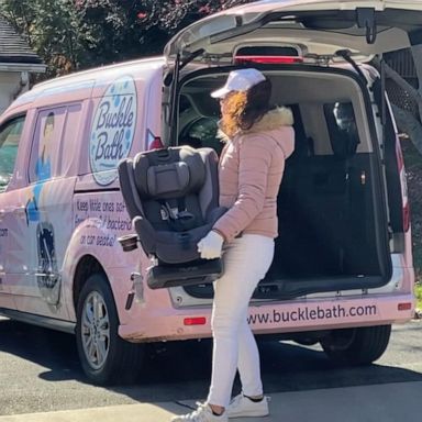 VIDEO: Mom comes to the rescue to clean your kid’s dirty car seat