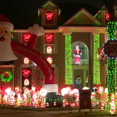 VIDEO: Dad’s extreme holiday display with almost 1,000 Santas