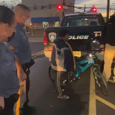 VIDEO: Boy surprised by police with bike for Christmas