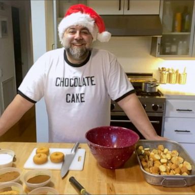 VIDEO: Pastry chef Duff Goldman shares his easy and delicious cake donut bread pudding dish