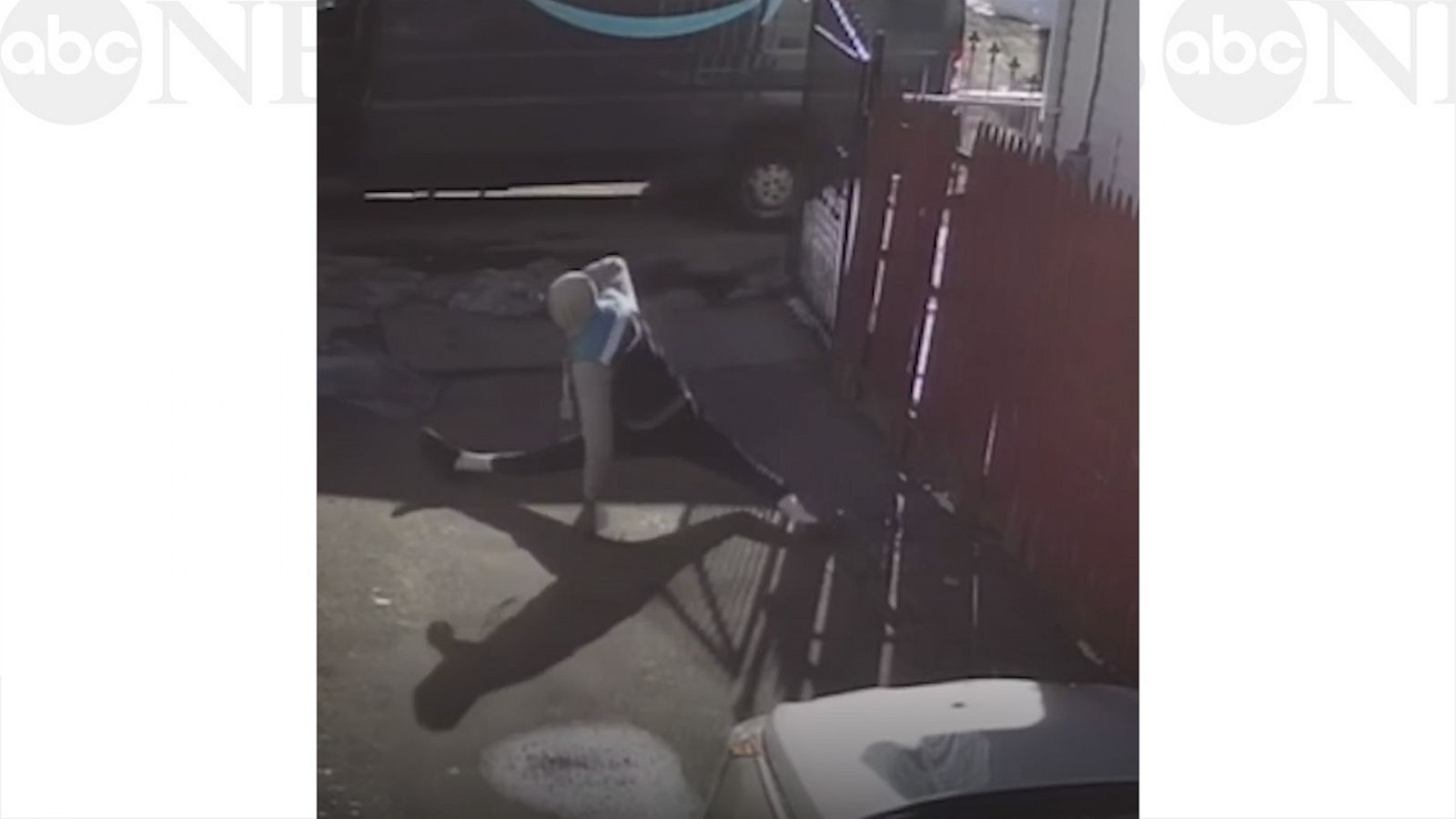 VIDEO: Security camera catches delivery driver breaking it down