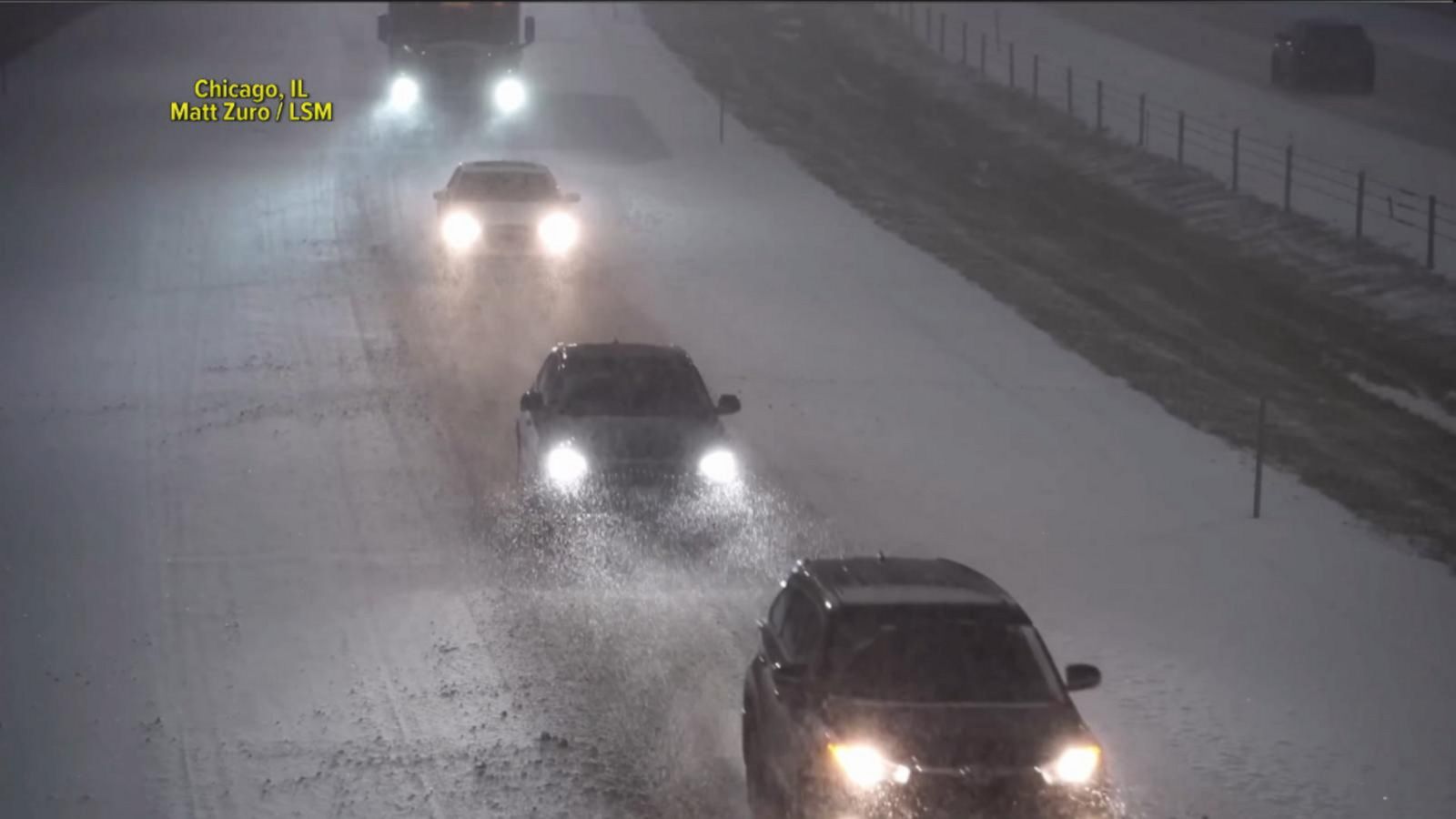 VIDEO: New Year's storms on the move across country